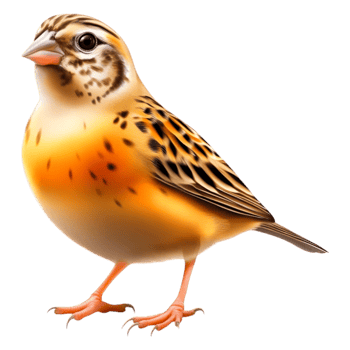 Colorful Songbird with Detailed Feather Patterns png