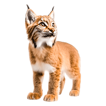 Majestic Lynx Standing Proudly in Its Natural Habitat png