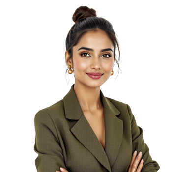 A beautiful young woman in a green suit png