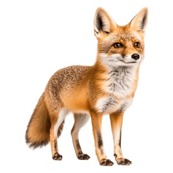 Realistic Portrait of a Beautiful Red Fox in a Natural Setting png