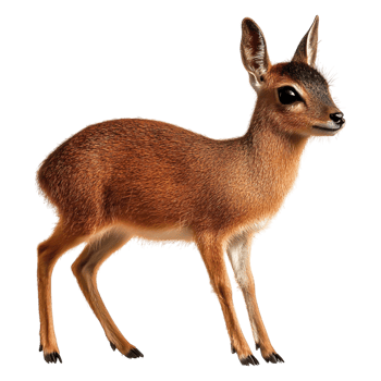 Young Deer with Large Eyes in a Natural Isolated Setting png