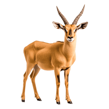 Realistic Antelope Standing Gracefully in a Natural Environment png