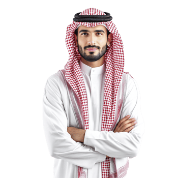 Arabic man in traditional clothing png