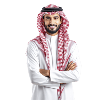 Arabic man in traditional clothing png