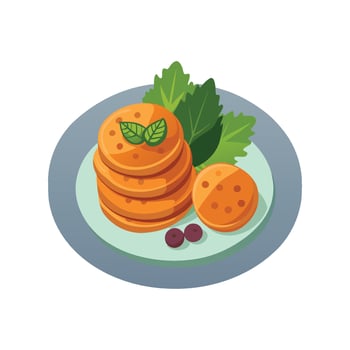 Creamy Mini Chickpea Sweet Potato Pancakes for Every Meal vector