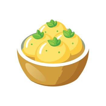 Savory Mini Mashed Potatoes for Tasty Treats vector