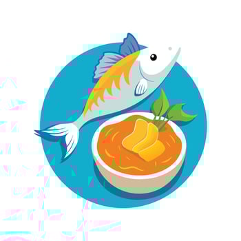 Delicious White Fish Sweet Potato Puree Recipe vector