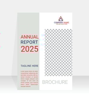 Simple Business Annual Report Caver Page Template vector