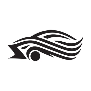 Car Logo Illustration, Sports car logo icon, Auto silhouette vector