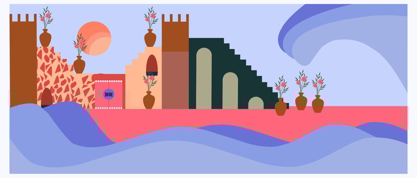abstract city illustration vector