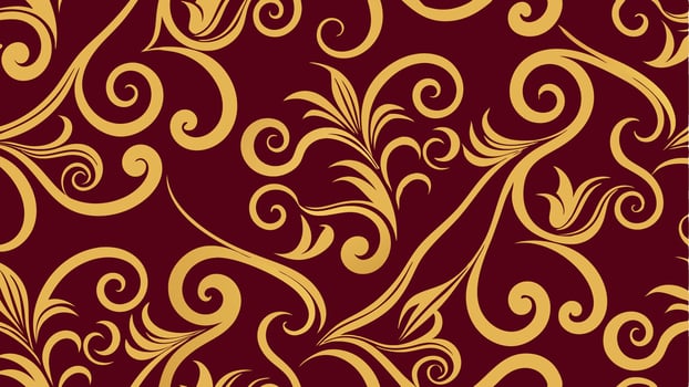 Elegant Luxury Golden Swirl Pattern with Ornate Details for Premium Backgrounds and Print vector
