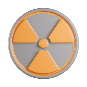 Radiation Sign 3D Icon png