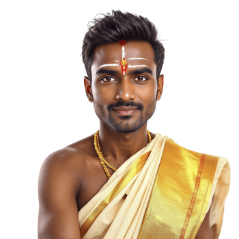A man in a traditional indian outfit png
