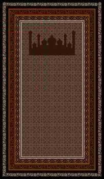 nice Muslim rug vector