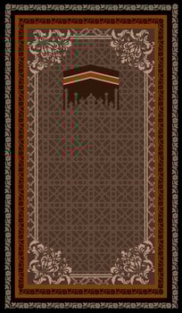 elegant Muslim rug vector