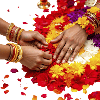 A woman wearing a wedding ring png