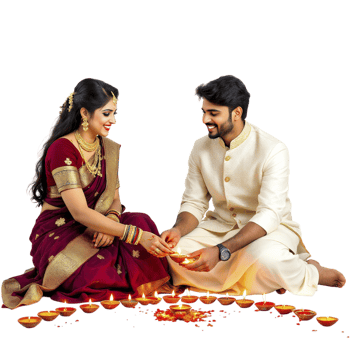 A man and woman sitting on the ground png