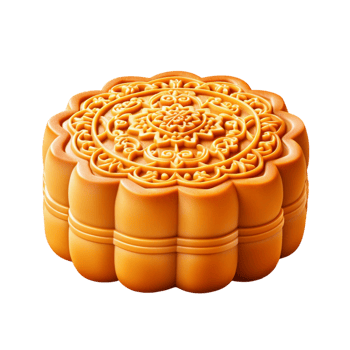 Traditional Golden Mooncake png