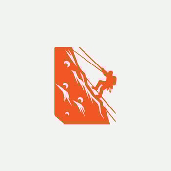 Summit Boulders Rock Climbing logo vector