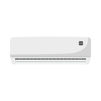 Air Conditioner Flat Illustration. Clean Icon Design Element on Isolated White Background vector