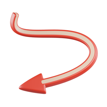 bend Arrow 3D Icon png