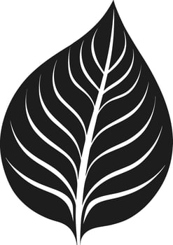 An Elegant Leaf Silhouette - Nature-Inspired Botanical Design vector