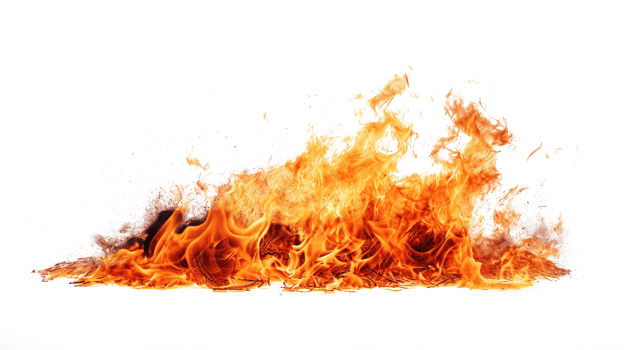 Fire on Transparent Background. Flames, Fireplace png