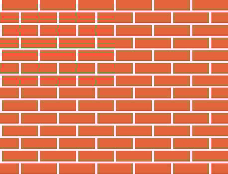 Seamless Brick Wall Pattern Flat Illustration. Clean Icon Design Element on Isolated White Background vector