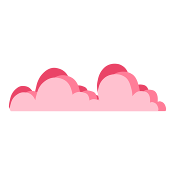 Pink Clouds decorative png