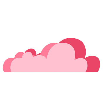 A pink cloud png