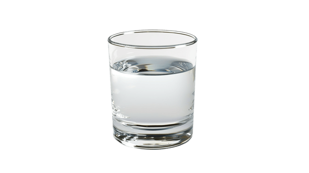 Refreshing Water Drink Glass Isolated on Background Clean Fresh png