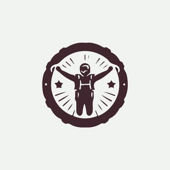 Beyond the Jump Sky Diving Logo vector