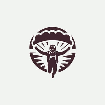 Sky Diving Surge Logo vector
