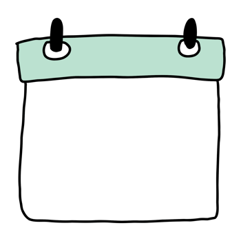 Simple Blank Calendar Illustration png