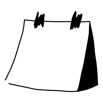 a black and white drawing of a calendar png