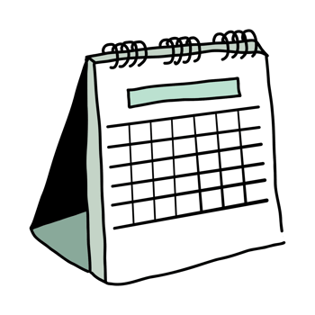 Blank Desk Calendar png