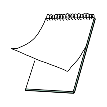 Simple notebook clipart png