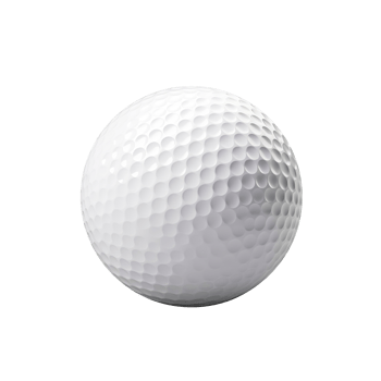 White Golf Ball on Background Hobby png
