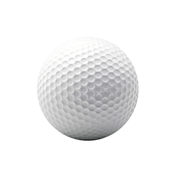 Golf Ball Isolated on Transparent Background Sports png