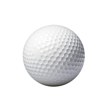 Golf Ball on Transparent Background. Sport, Game png