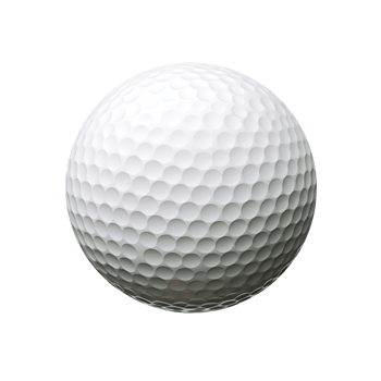 Golf Ball on Transparent Background. Sport, Game, Hobby png