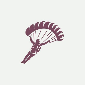 Air Jump Collective Sky Diving Logo vector