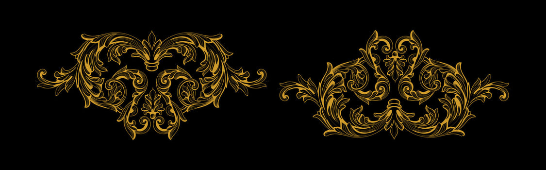 Ornamental card design vector