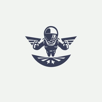 Heroes Sky Diving Logo vector