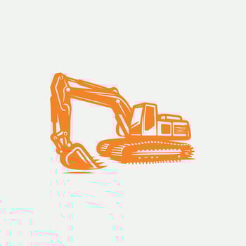 Dig Master Crawler Excavators logo vector
