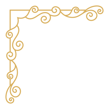 Classic Corner Frame Design with Ornate Swirl and Decorative Vintage Touches. png