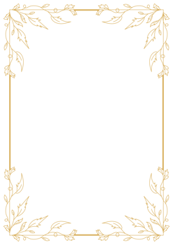 Classic Border Frame Design with Ornamental Filigree Element and Fine Details. png