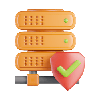 Server Data Protection 3D Icon png