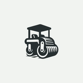 Roll Max Road Roller logo vector