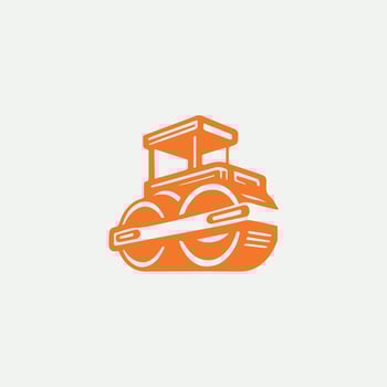 Roll Stormer Road Roller logo vector